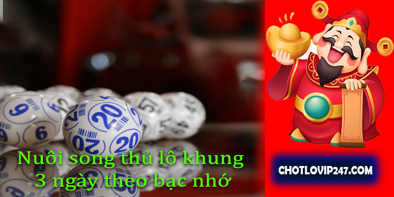 Nuôi song thủ lô khung 3 ngày theo bạc nhớ