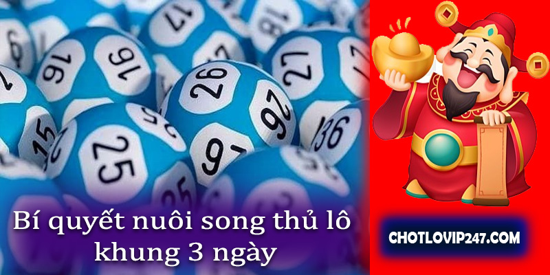 Bí quyết nuôi song thủ lô khung 3 ngày